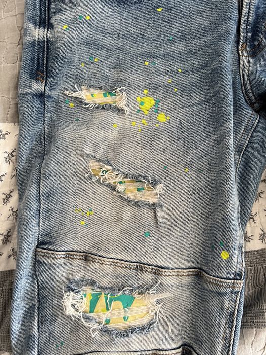 Blugi albaștri custom