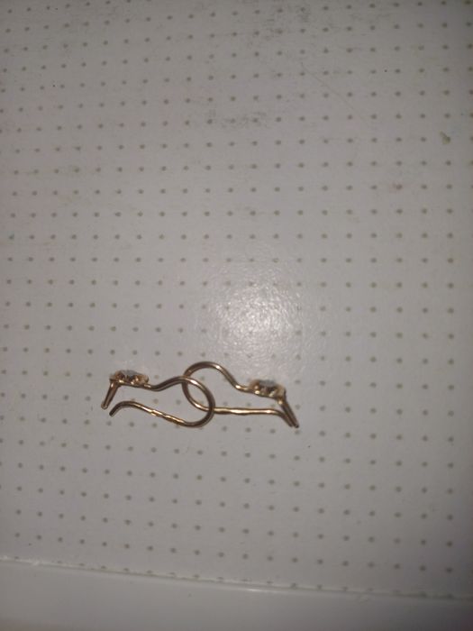 Сережки детские золотые 585 проба