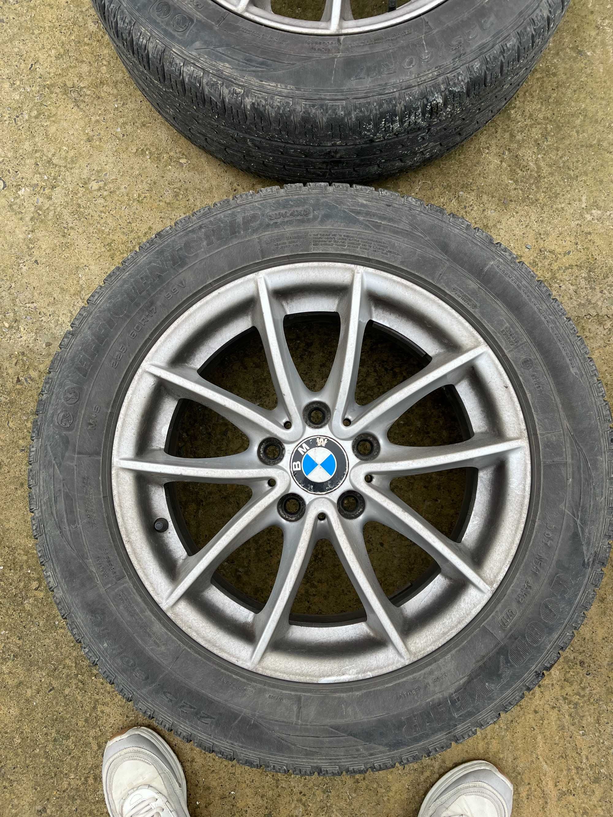 Roti Jante originale BMW 17 inch cu cauciucuri vara 225/60 R17