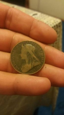 Moneda victoria one penny 1897
