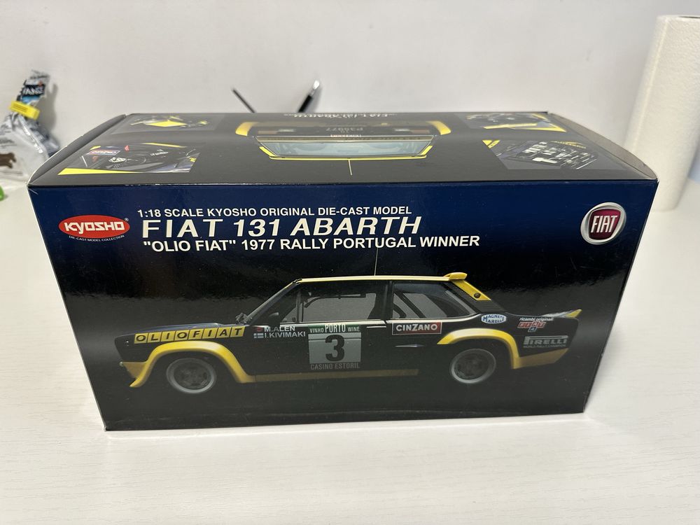 Kyosho 1/18 - Fiat Abarth 1977 Rally Portugal winner ( NU Autoart )