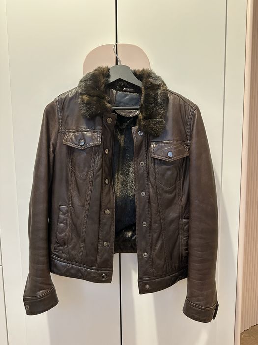 Кожено яке Trussardi