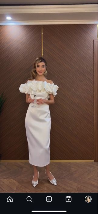 Продам белое платье