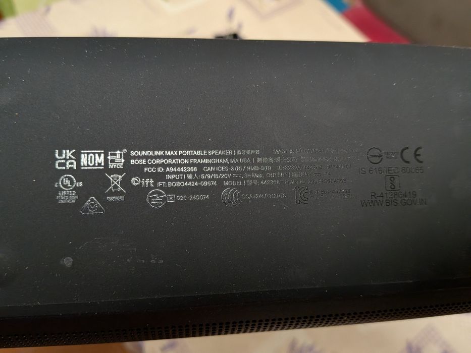 Bose Soundlink Max Black