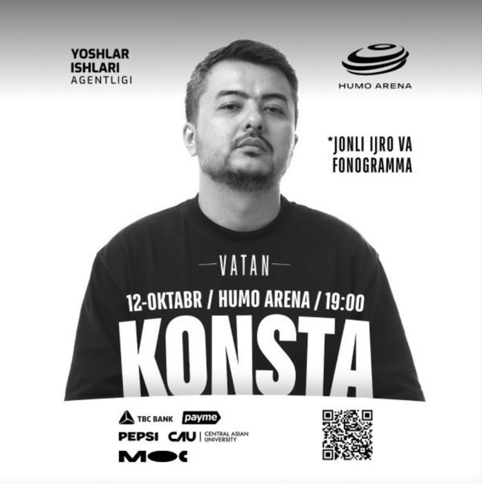 KONSTA konsta kansertiga biletlarimiz bor