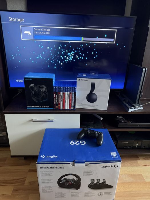 PlayStation 4, Logitech G29, Sony Pulse 3D