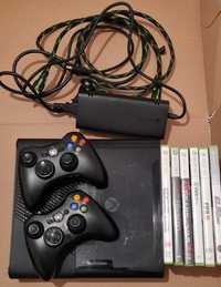 Consola Xbox 360 E (2 controlere incluse si 6 jocuri)