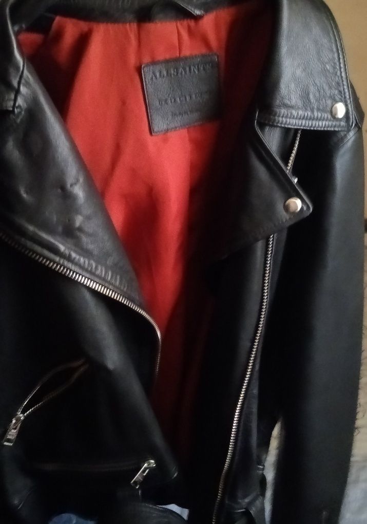 Jachetă de piele femei AllSaints originală