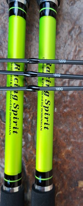 Set Feeder Carbon Robinhan Bolentino PRO 180gr, 3,90m+2 Mulinete 5000