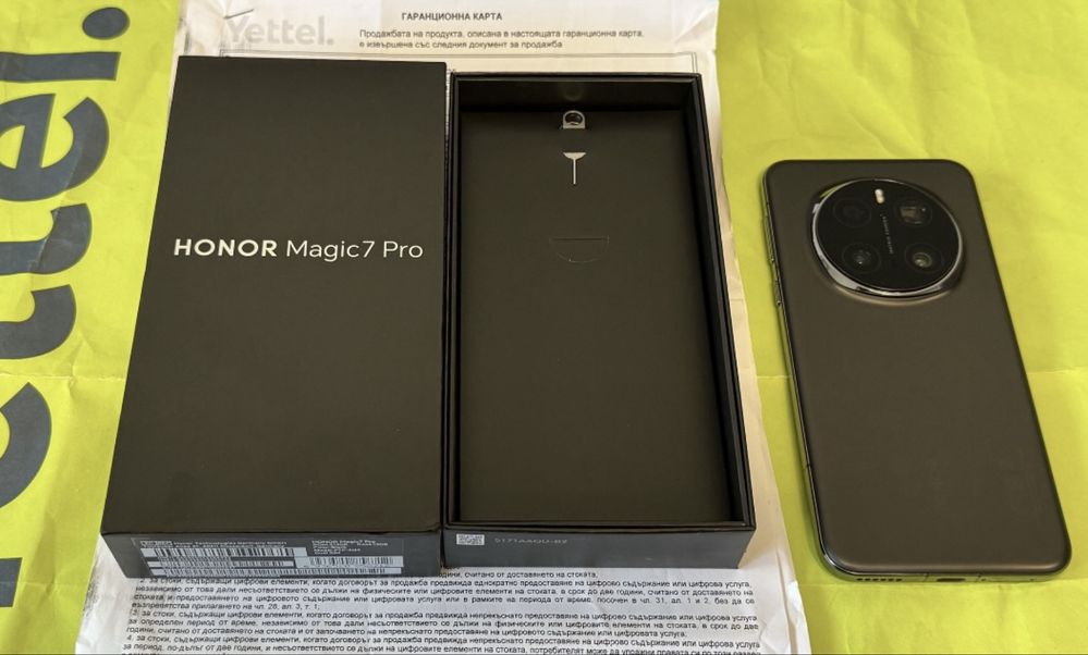НОВ Honor Magic 7 Pro 512GB Black 36м. ГАРАНЦИЯ