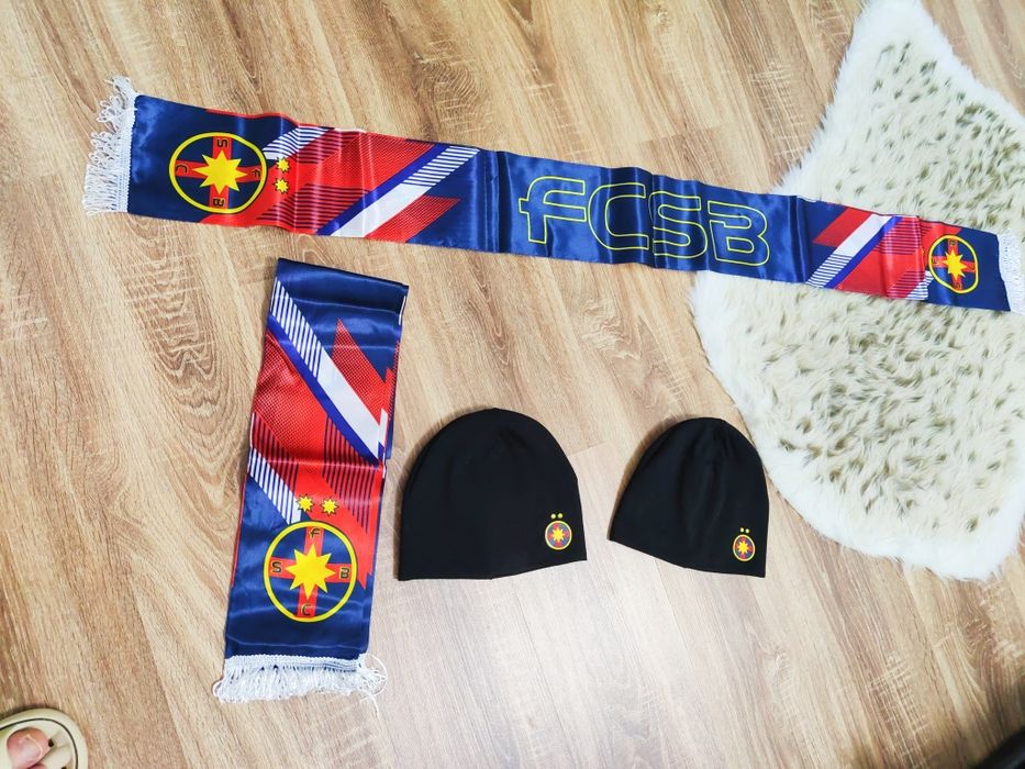 Pachet căciulă FCSB și Esarfa Fcsb