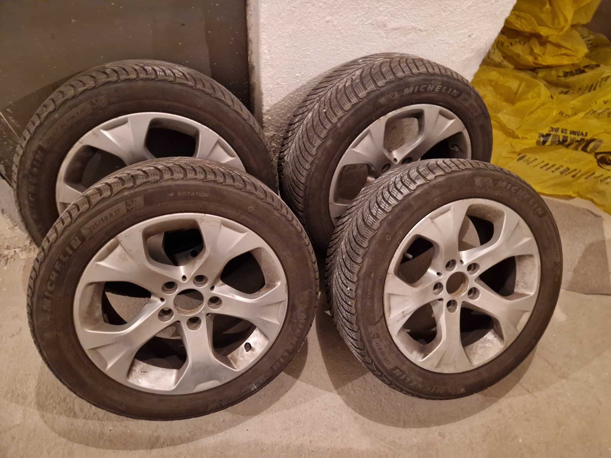 4 джанти BMW Style 317 17’’ + зимни runflat гуми MICHELIN PILOT ALPIN