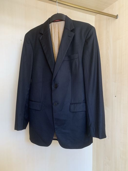 Класическо мъжко сако от вълна CARTEL Collection черен цвят