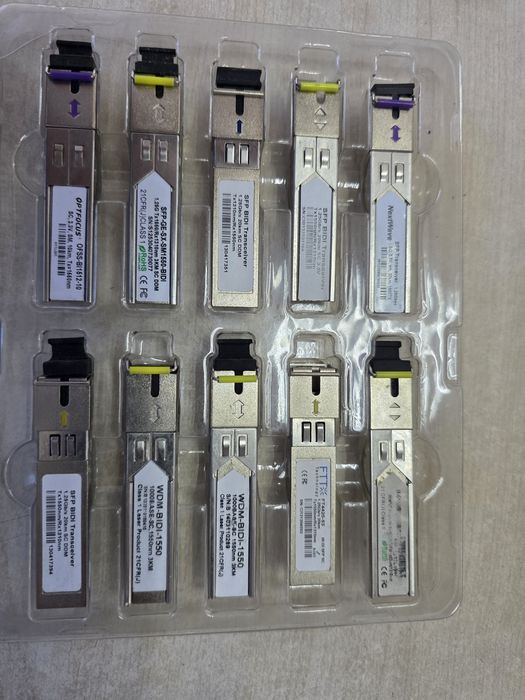 Оптични по 1 влакно Sfp и медия конвертори