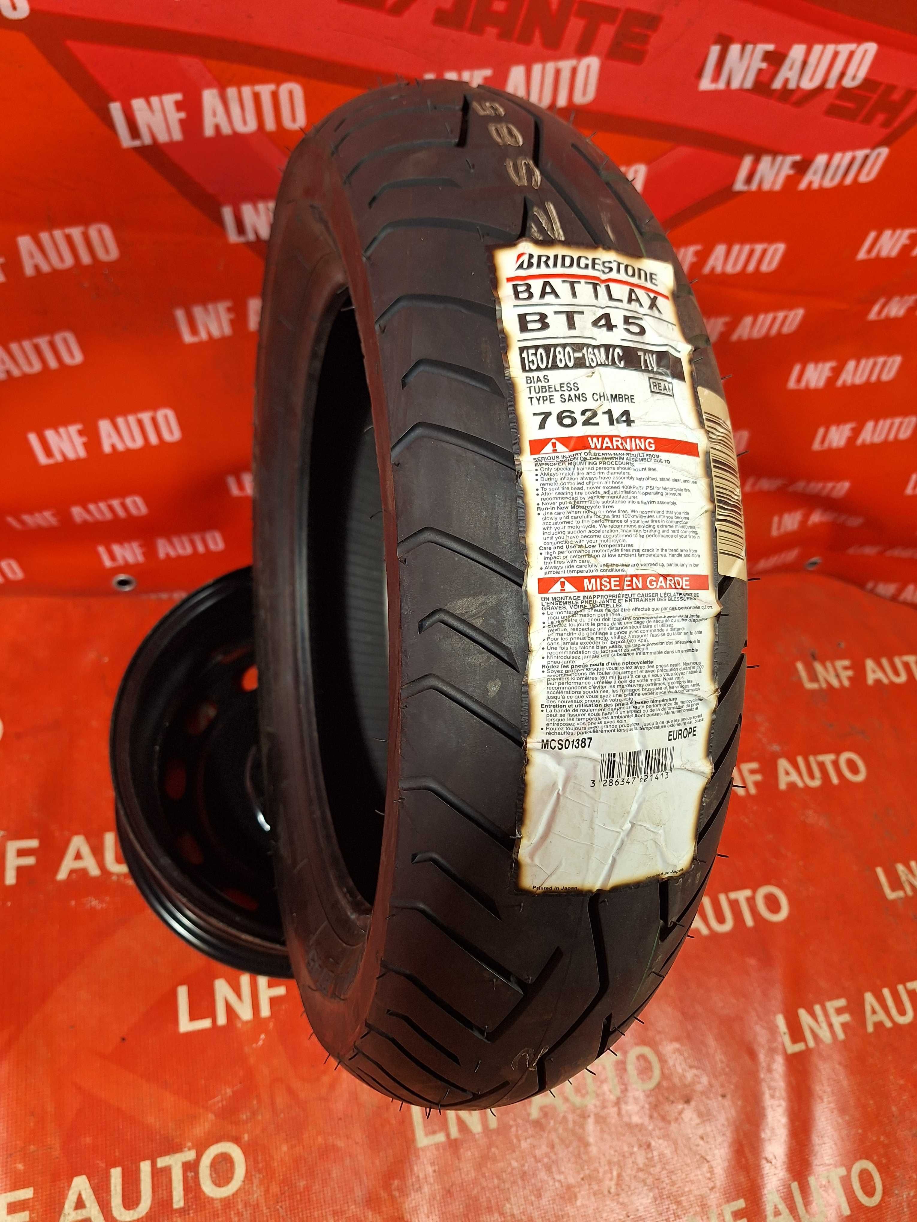 1 Anvelopa MOTO - 150/80/16 - BRIDGESTONE BATTLAX BT45 NOUA 2018