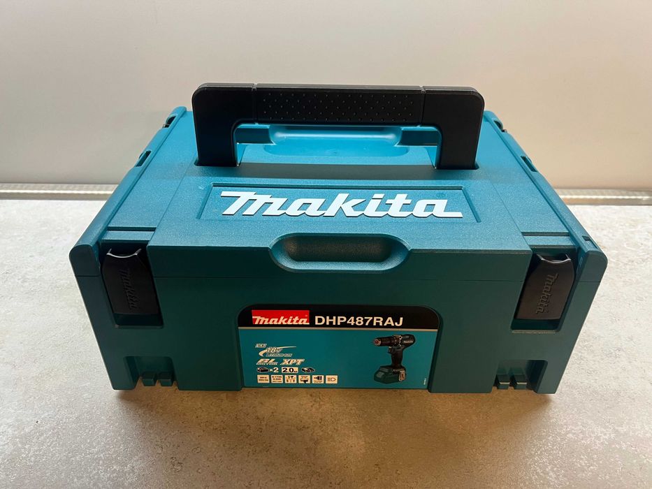 NOU Maşinǎ gǎurit înşurubat percuție Makita DHP487RAJ 18V 2 bateri 2AH