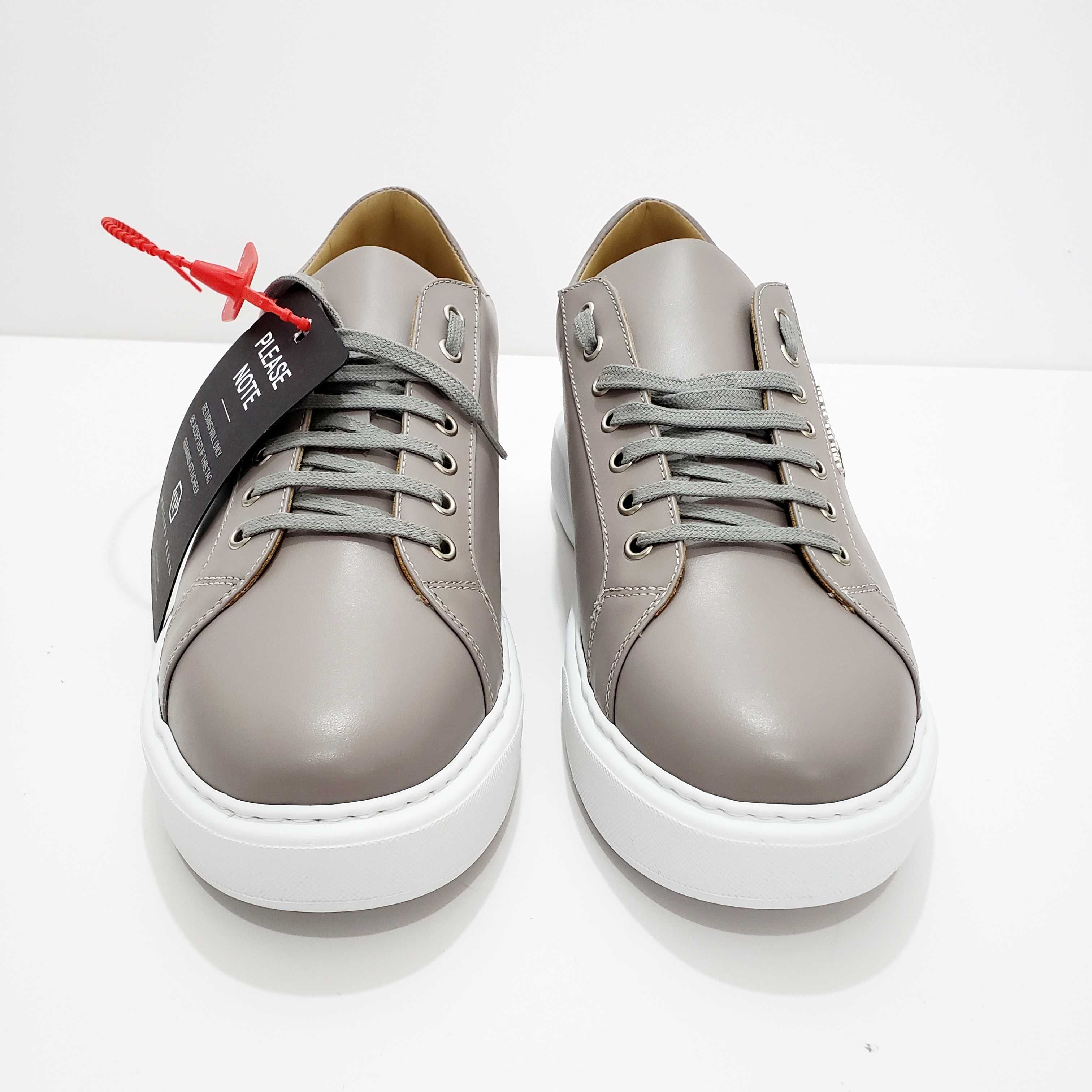 PHILIPP PLEIN Hexagon Leather Sneaker Оригинални Кецове Обувки 44