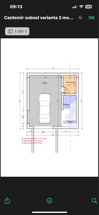 Ocazie rara ‼️ Teren Sararie 451 mp cu Aut. de constructie vila 210 mp