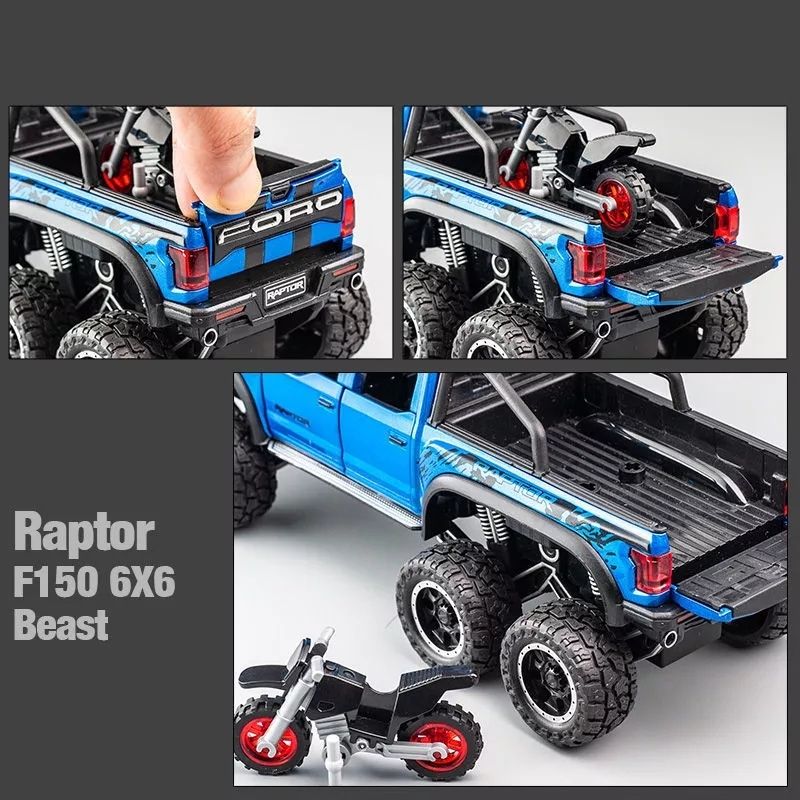 Macheta auto Ford Raptor, metalica, noua, scara 1:28