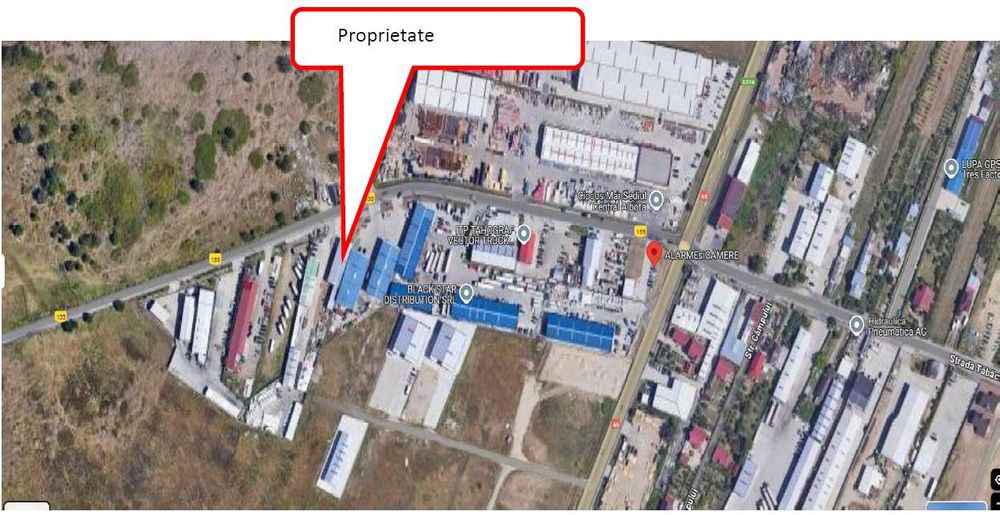 De închiriat–Teren și Hală industrială P+E în zonă industrială