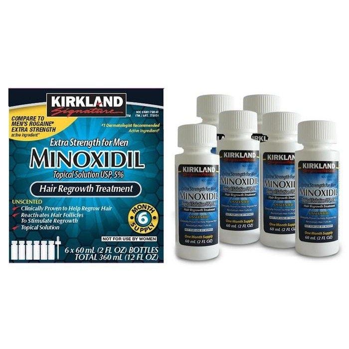 Minoxidil Kirkland 5%, 6 luni aplicare, Tratame