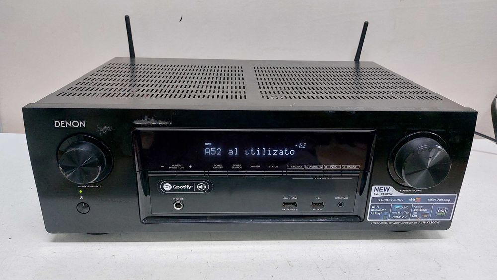 Denon AVR X 1300 7x 145W atmos 7.2 WiFi USB 4K UHD bluetooth flac dsd