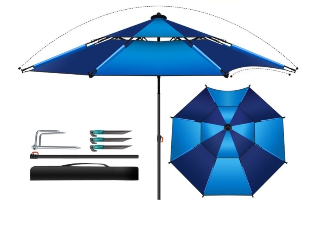 Зонт с воздушными клапанами