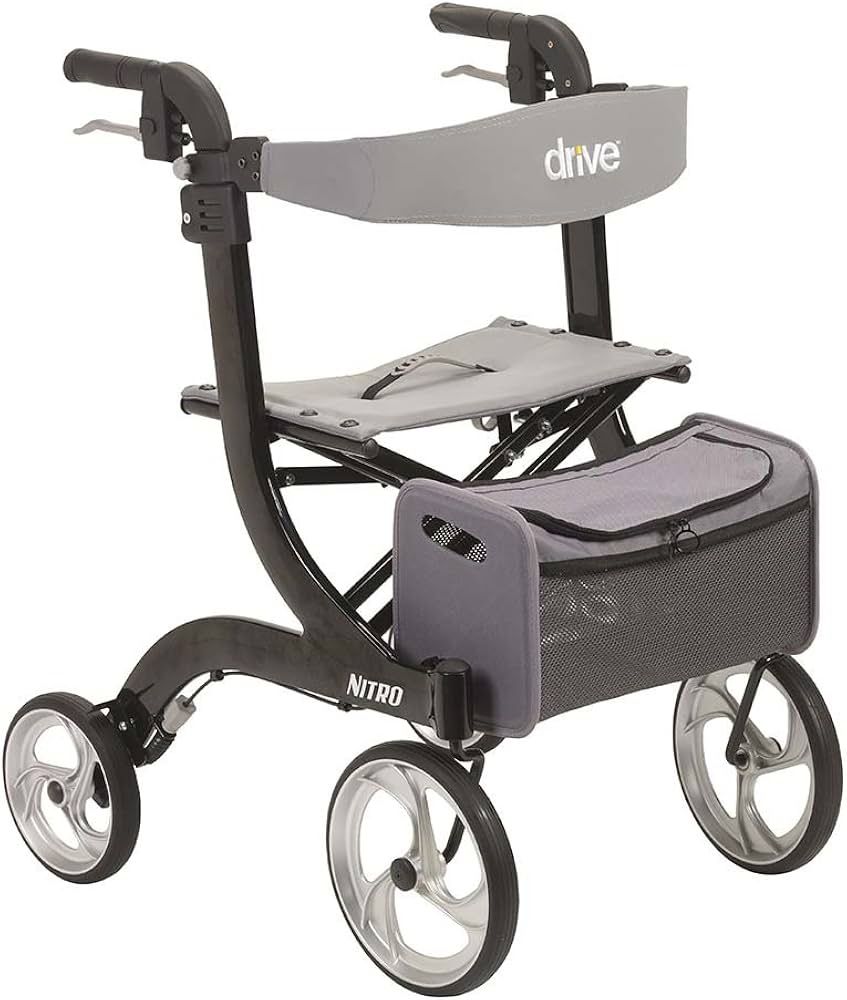 drive nitro rollator ходунки usa 2 цвета чёрные и красная