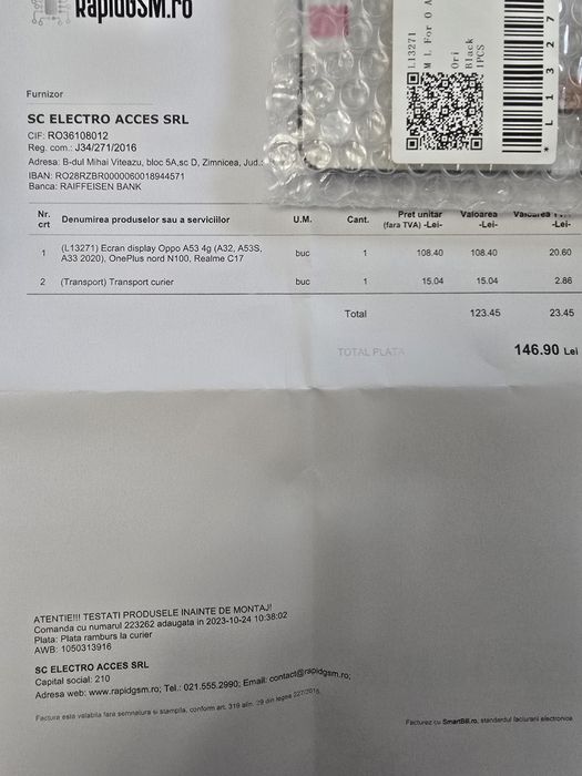 Display Oneplus Nord N100