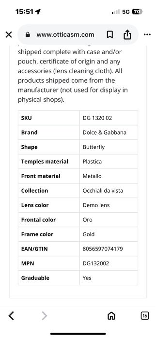 Очила Dolce & Gabbana