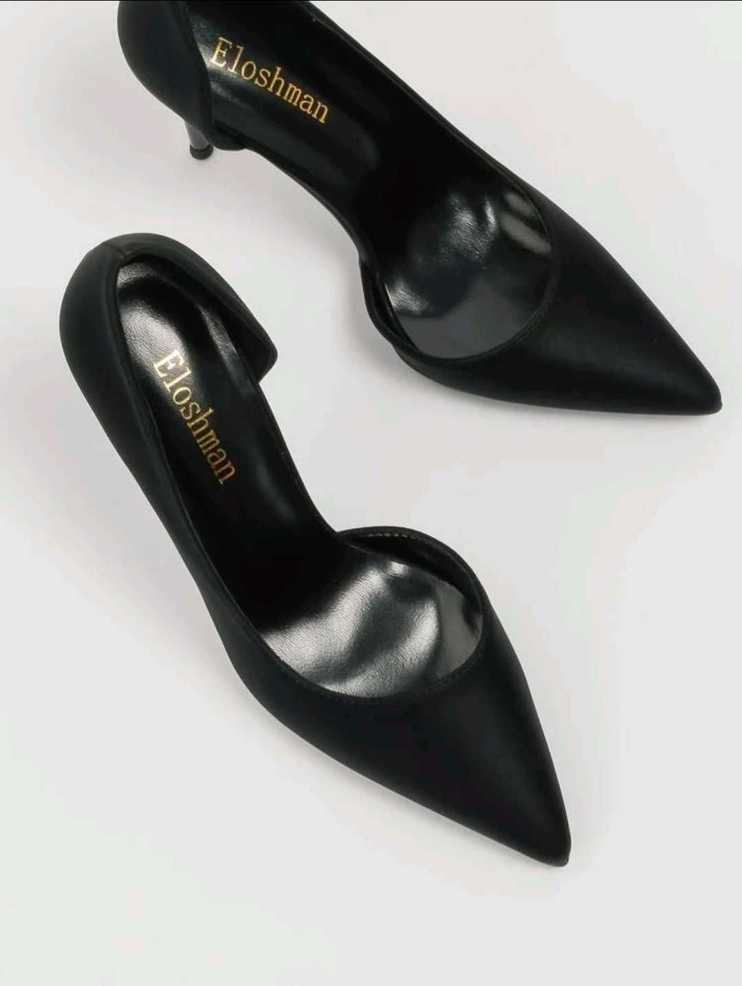 Pantofi eleganti, toc 10 cm, imitatie piele intoarsa, marimea 39