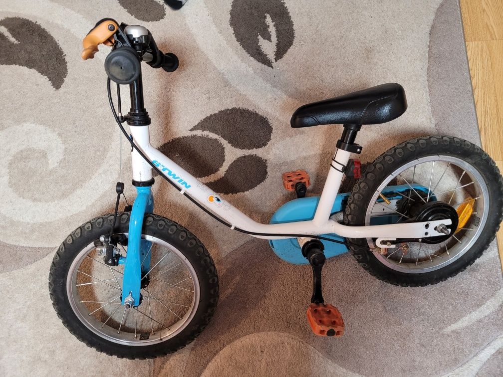 Bicicleta copii 3-5 ani 14 inch cu roti ajutatoare