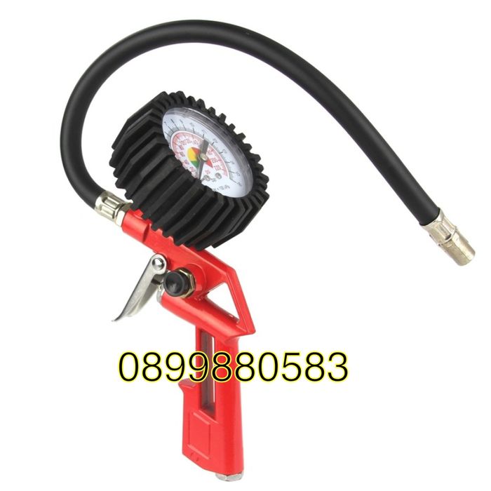Пневматичен пистолет за помпане на гуми с манометър Mar-Pol