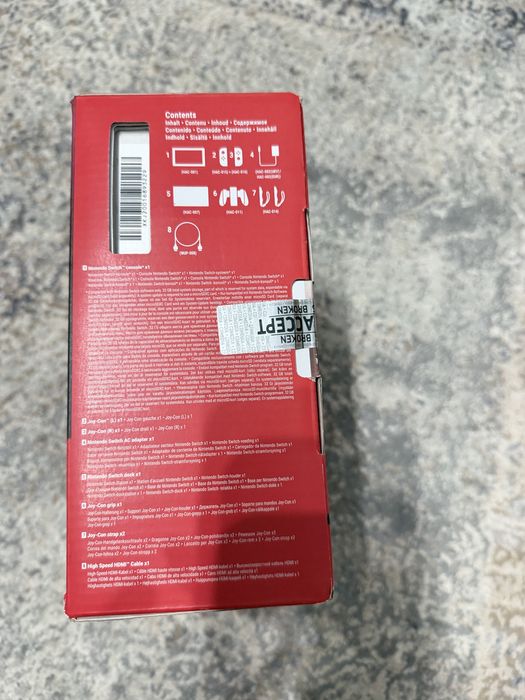 Nintendo Switch – nou, sigilat (model Joy-Con roșu & albastru)