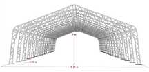 Cort profesional pentru evenimente/stocaj de mare volum 30x15x7H