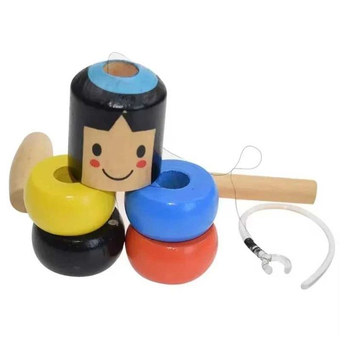 Японска традиционна игра упорита Дарума Daruma дървена играчка трик