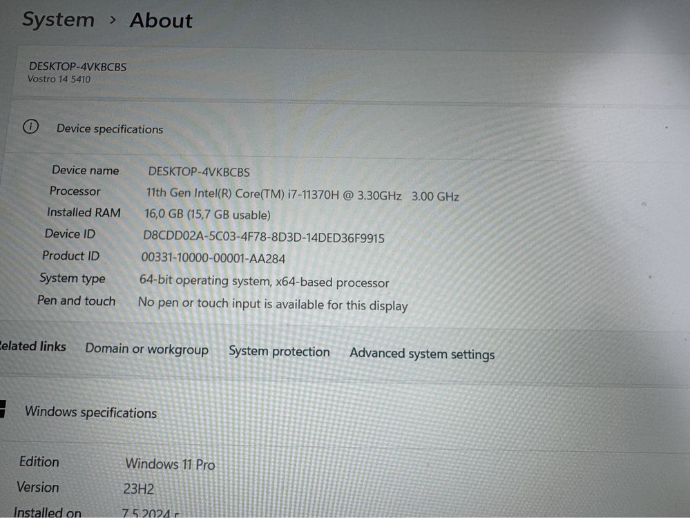 Компактен и бърз лаптоп за работа Dell Vostro 14”