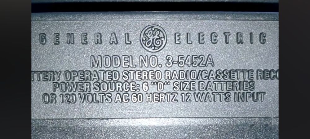 Boombox General Electric