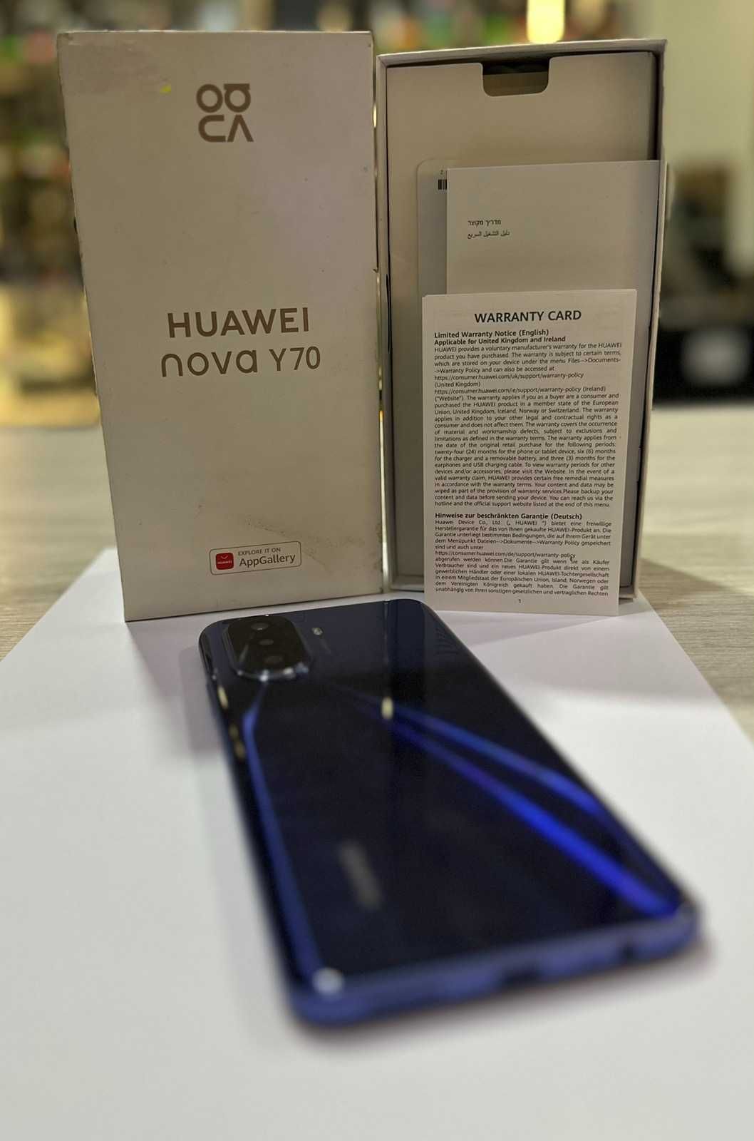 Продавам Huawei nova Y70, 128GB, 4GB RAM, 4G, Crystal Blue