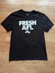 Tee T-shirt tricou print cotton Nike Air print "Fresh AF1" black