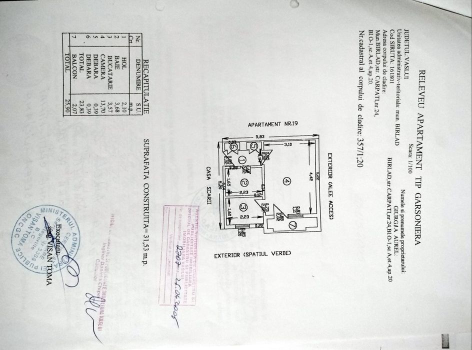 Garsonieră de vanzare