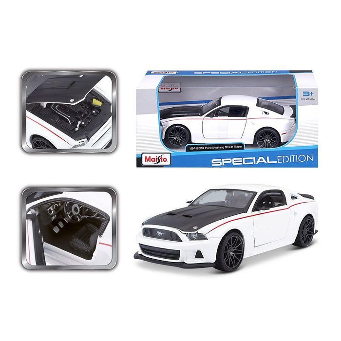 Maisto sp edition кола new ford mustang street racer бяла