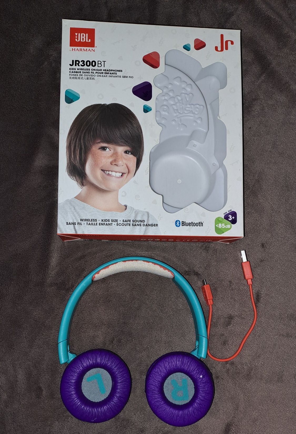 Căști bluetooth pentru copii JBL JR300BT