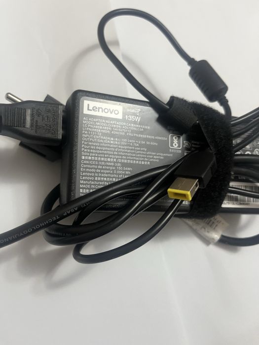 Incarcator Lenovo 135W model ADL135NLC3A 6,75A mufa dreptunghi galbena