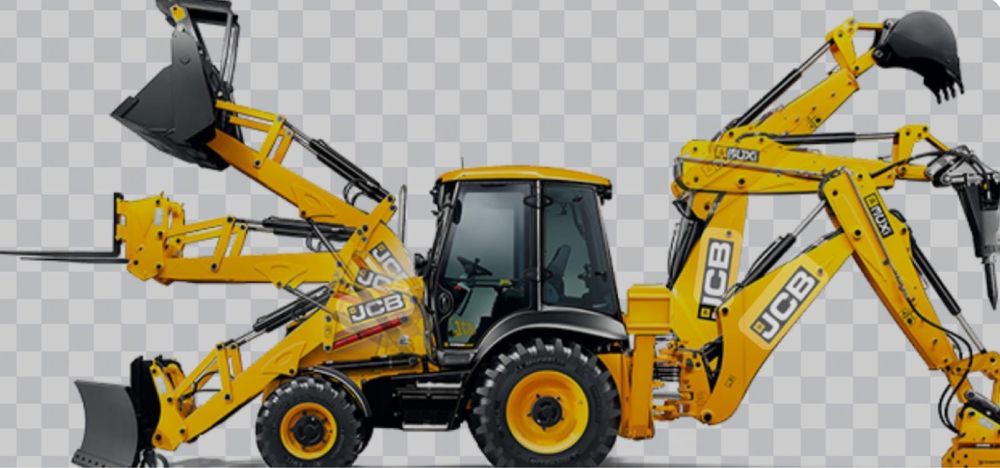 Piese volă, excavatoare și camion