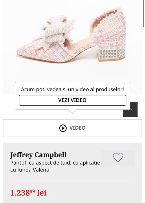 Pantofi Jeffrey Campbell mărimea 36