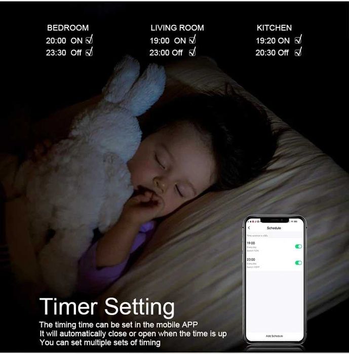 Intrerupator smart inteligent wifi DS-101 Tuya, sticla, un buton touch