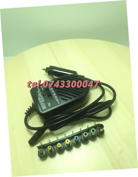Alimentator Auto Universal Laptop12v 8 Capete Schimb