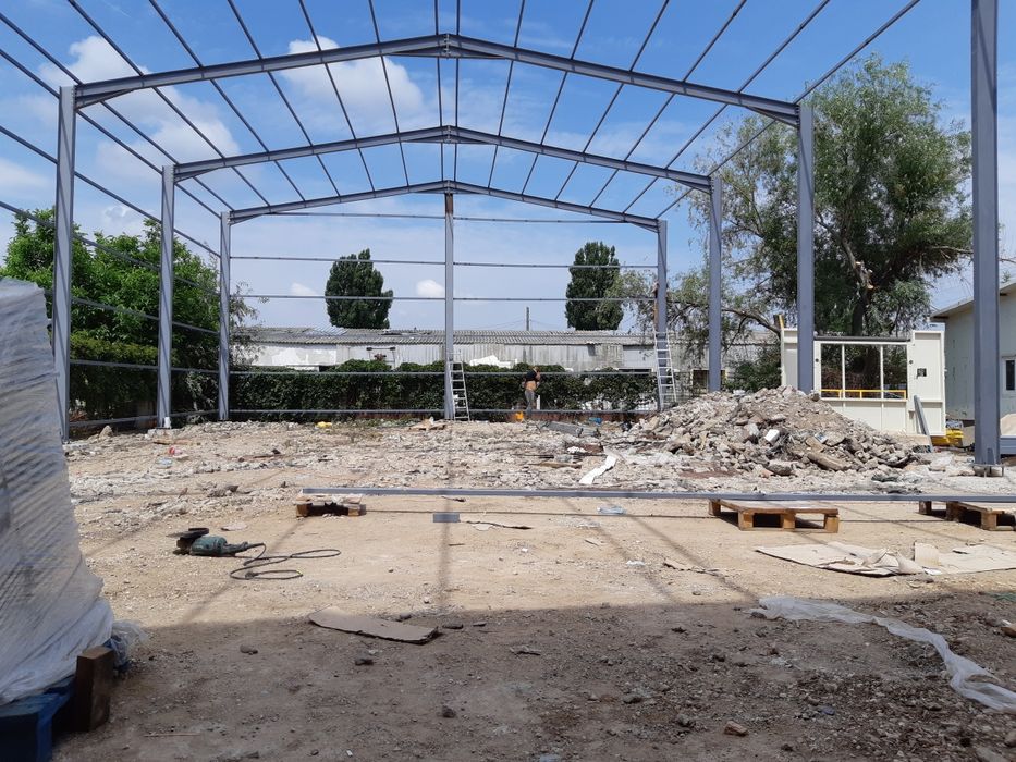 Vand hale metalice structuri IPE, confecționam orice dimensiune ( de