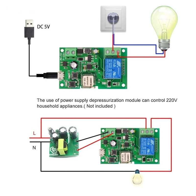 Превключвател Sonoff платка реле WeLink wifi  DC 5V 12v 24v 32v ключ и